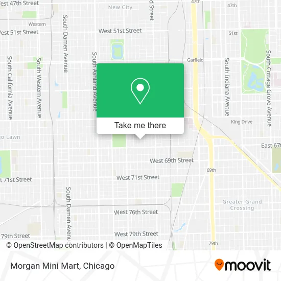 Morgan Mini Mart map