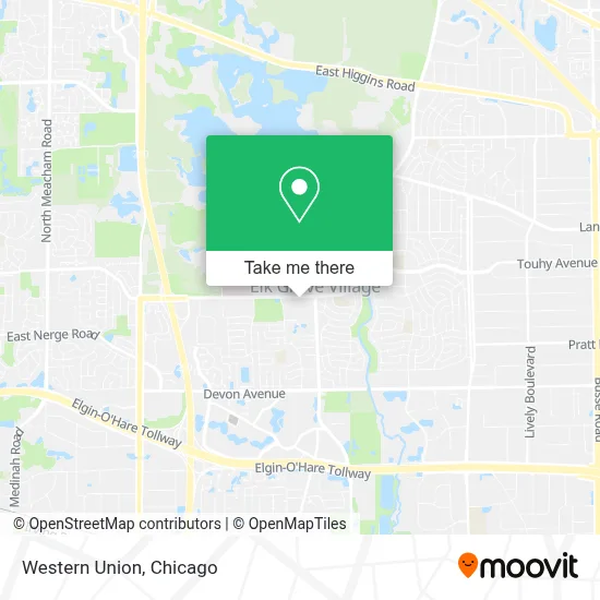 Western Union map