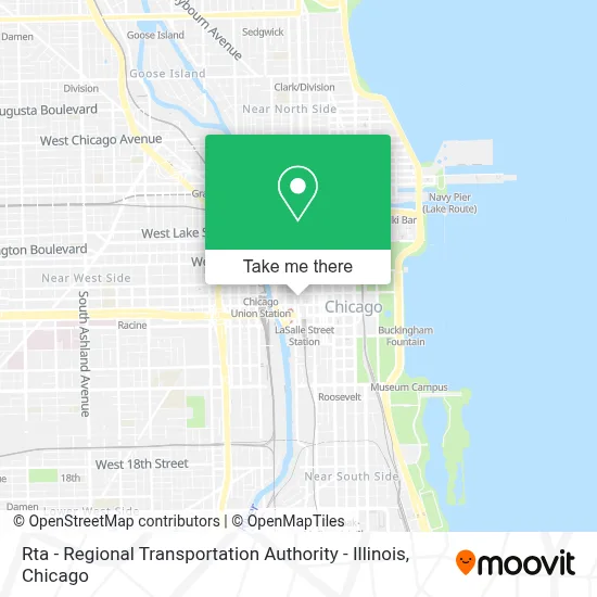 Rta - Regional Transportation Authority - Illinois map