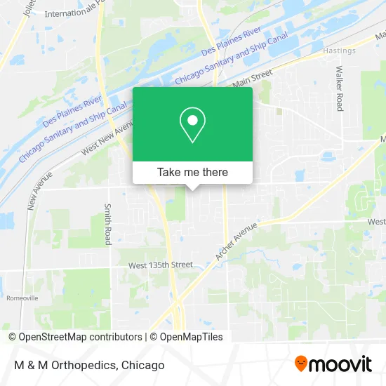 M & M Orthopedics map