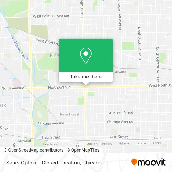 Sears Optical - Closed Location map