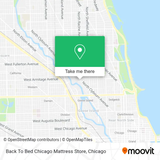 Back To Bed Chicago Mattress Store map