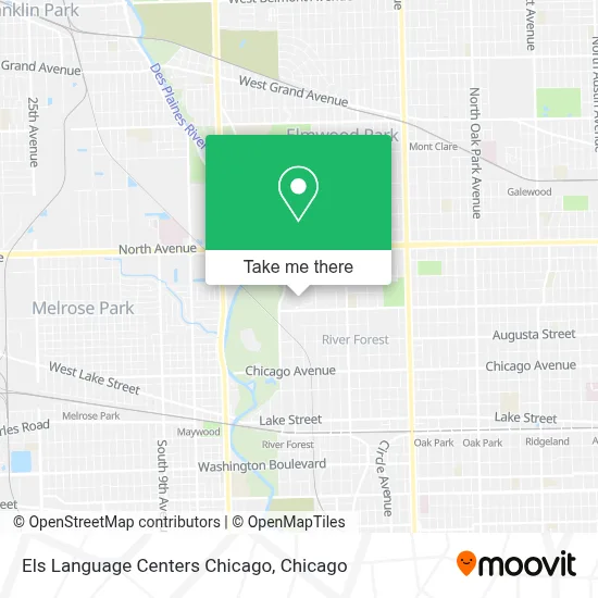 Els Language Centers Chicago map