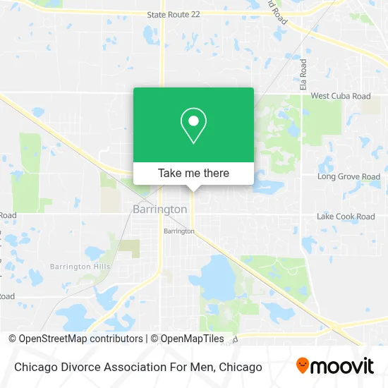 Chicago Divorce Association For Men map