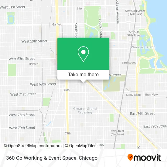 360 Co-Working & Event Space map