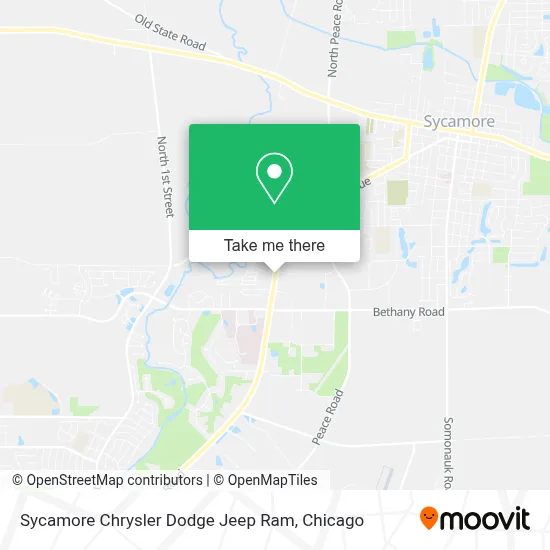 Sycamore Chrysler Dodge Jeep Ram map
