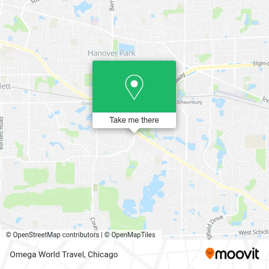 Omega World Travel map