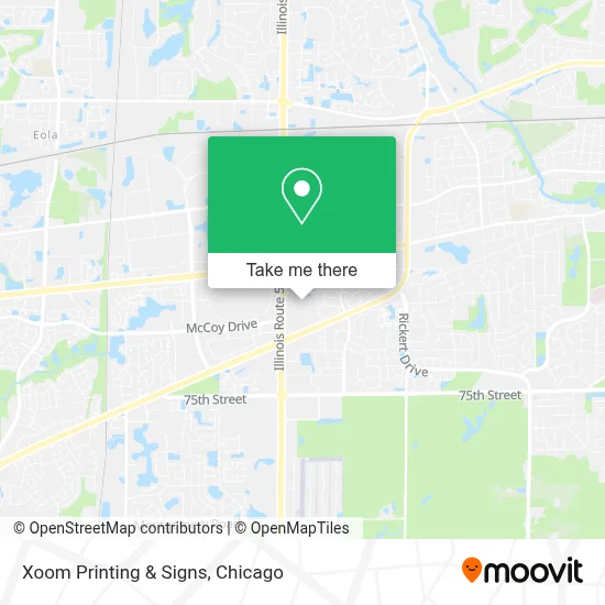 Xoom Printing & Signs map