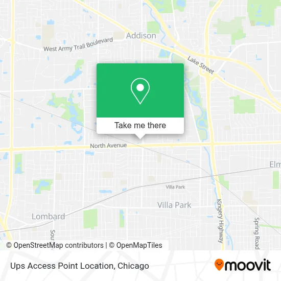 Ups Access Point Location map