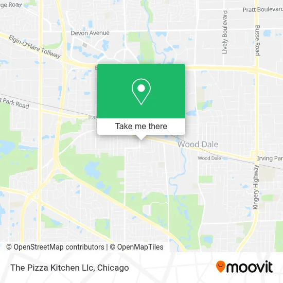 The Pizza Kitchen Llc map