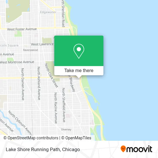 Lake Shore Running Path map