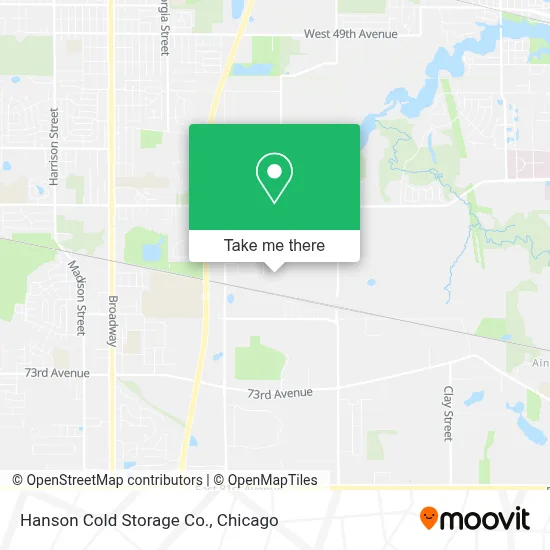 Hanson Cold Storage Co. map