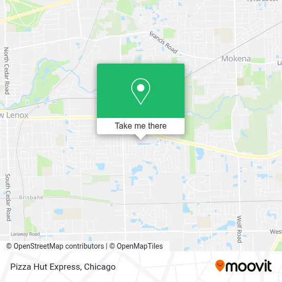 Pizza Hut Express map