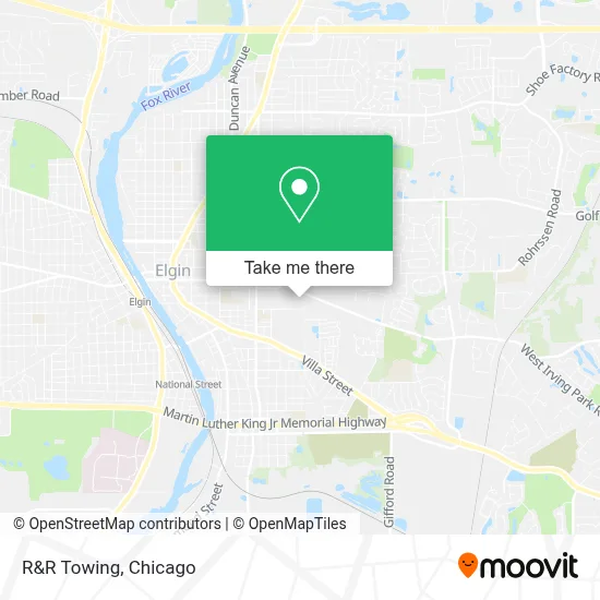 R&R Towing map