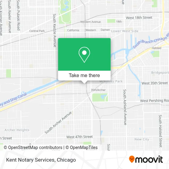 Kent Notary Services map