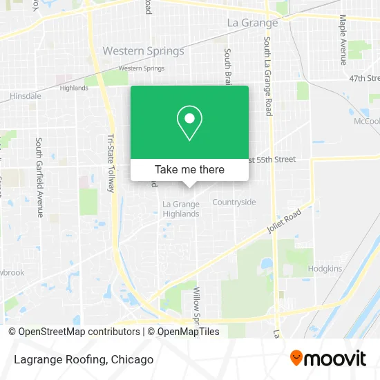 Lagrange Roofing map