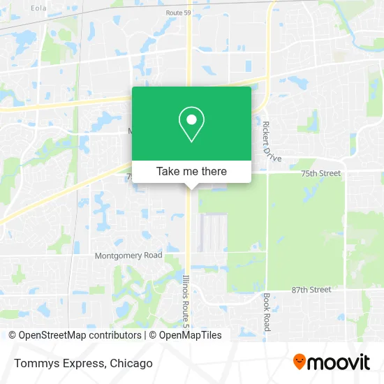 Tommys Express map