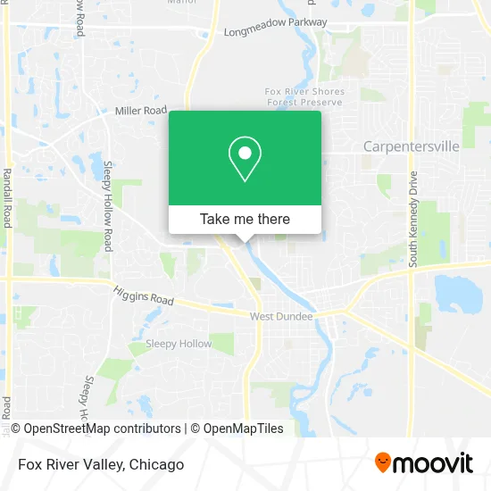 Fox River Valley map