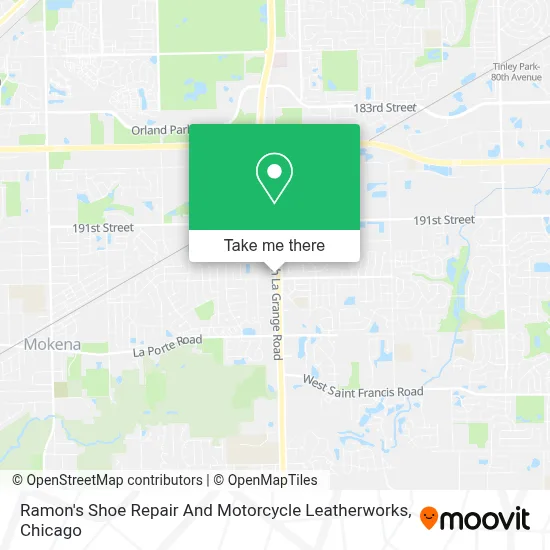 Ramon's Shoe Repair And Motorcycle Leatherworks map