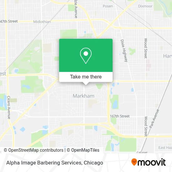 Alpha Image Barbering Services map