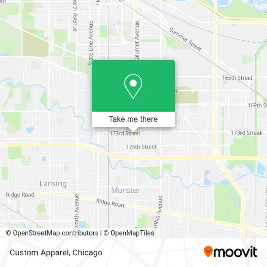 Custom Apparel map