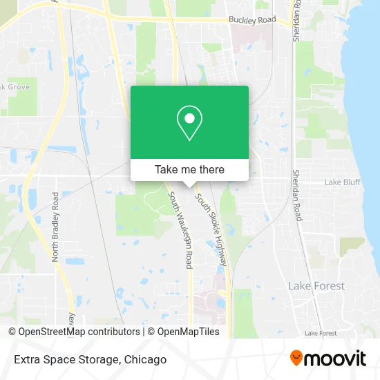 Extra Space Storage map