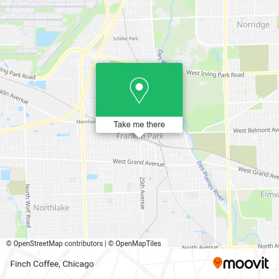 Finch Coffee map