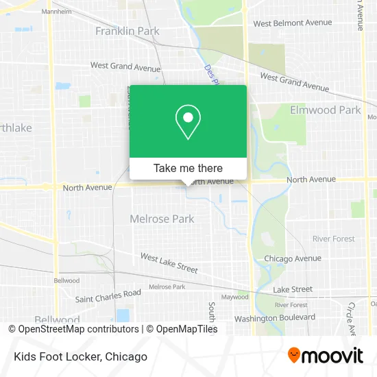 Kids Foot Locker map