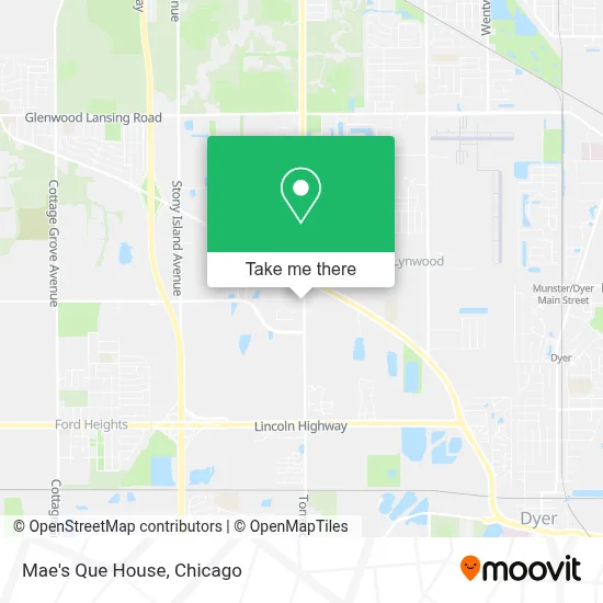 Mae's Que House map