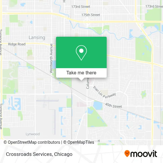 Crossroads Services map