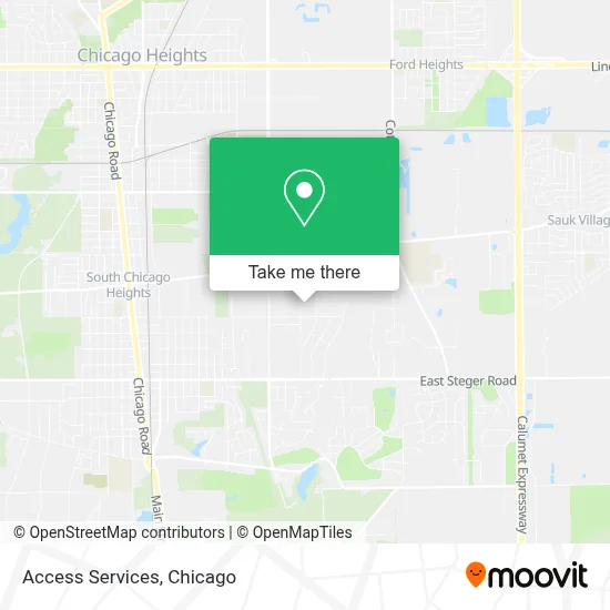 Access Services map