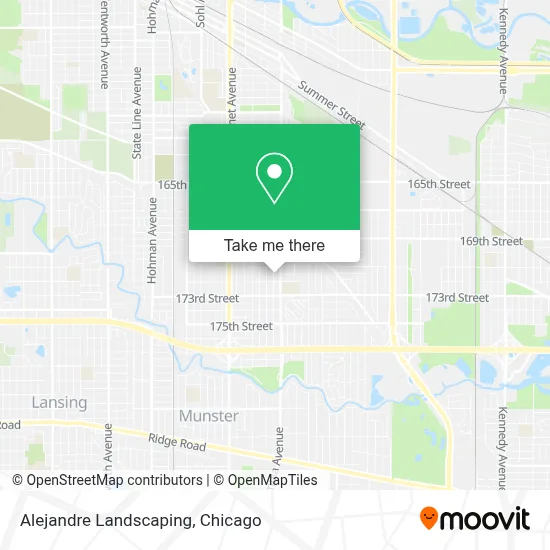 Alejandre Landscaping map