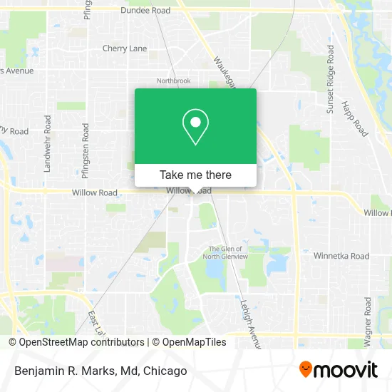 Benjamin R. Marks, Md map