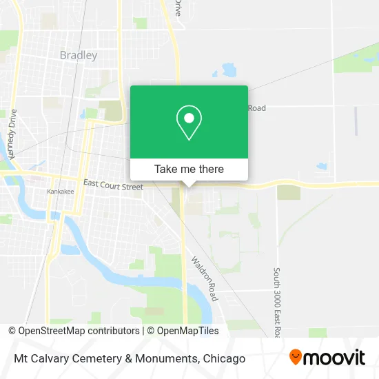 Mt Calvary Cemetery & Monuments map