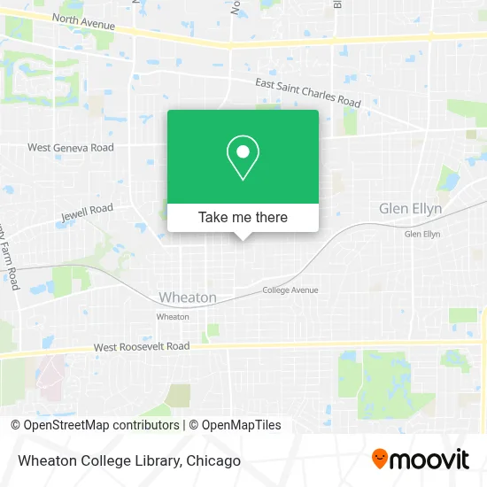 Wheaton College Library map