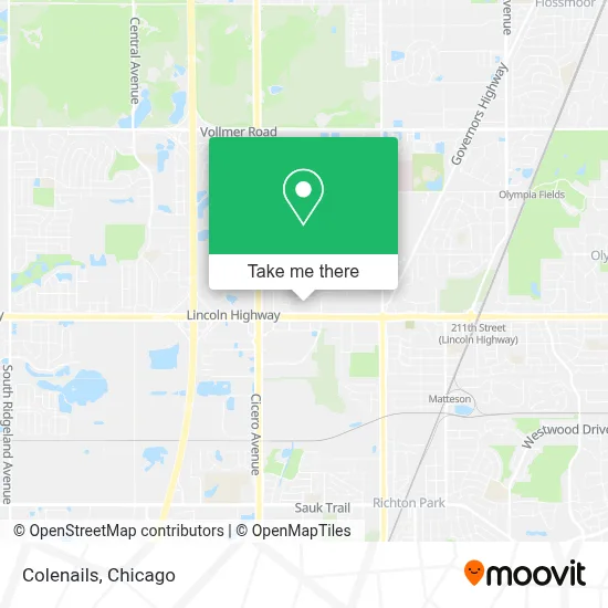 Colenails map