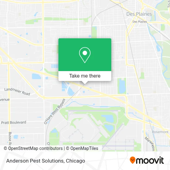 Anderson Pest Solutions map