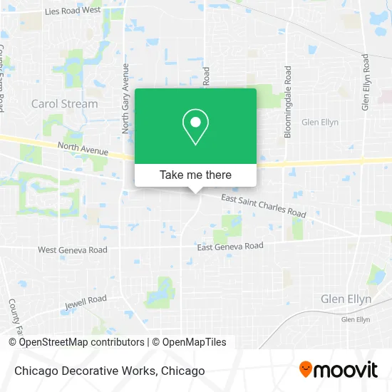 Chicago Decorative Works map