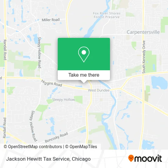 Jackson Hewitt Tax Service map