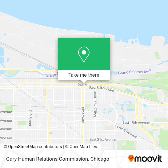Gary Human Relations Commission map
