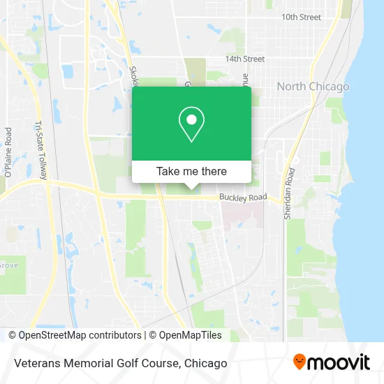 Veterans Memorial Golf Course map