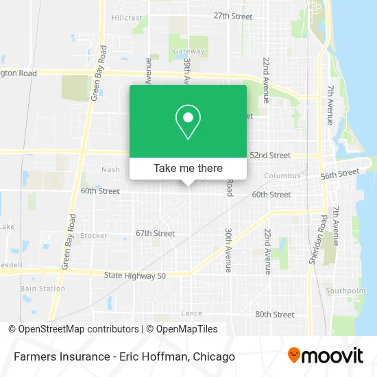 Farmers Insurance - Eric Hoffman map