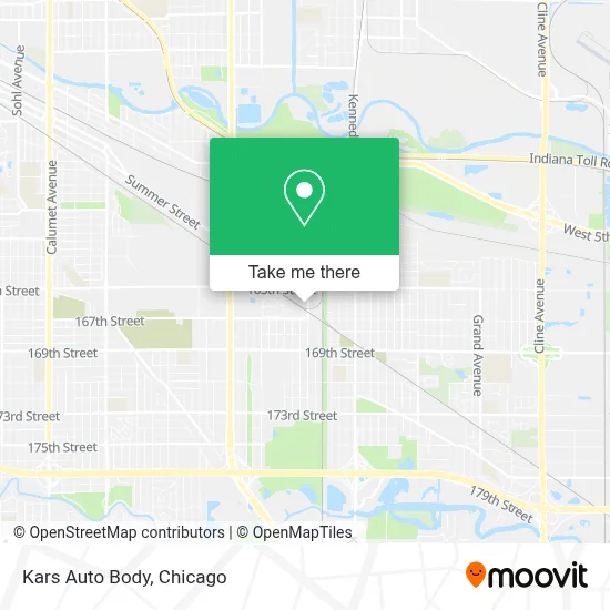 Kars Auto Body map