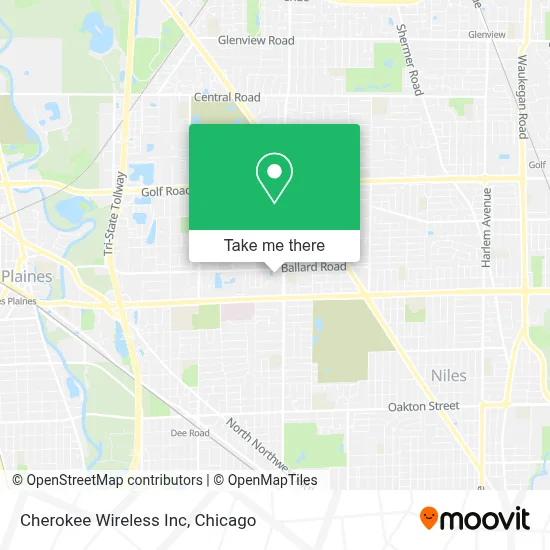 Cherokee Wireless Inc map