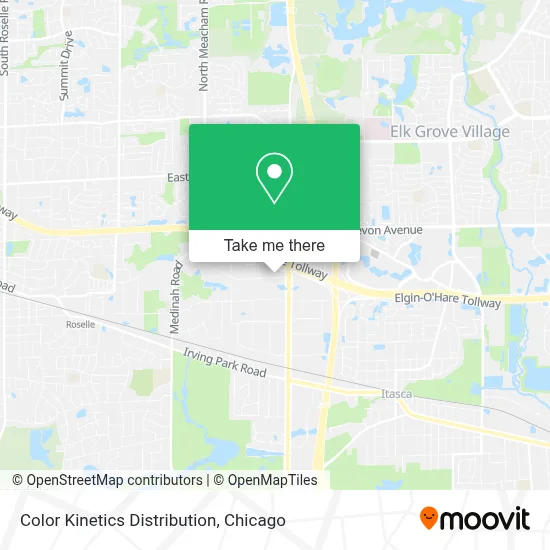 Color Kinetics Distribution map