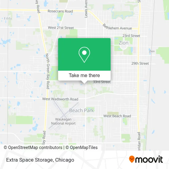 Extra Space Storage map