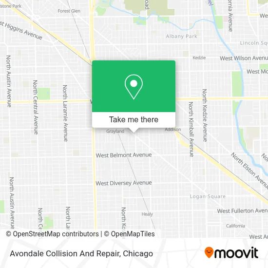 Avondale Collision And Repair map