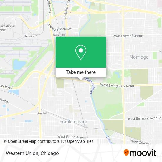 Western Union map