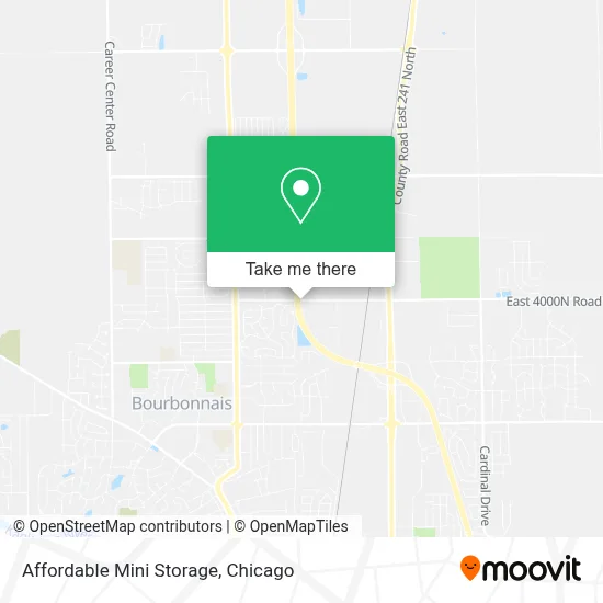 Affordable Mini Storage map