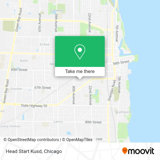 Head Start Kusd map
